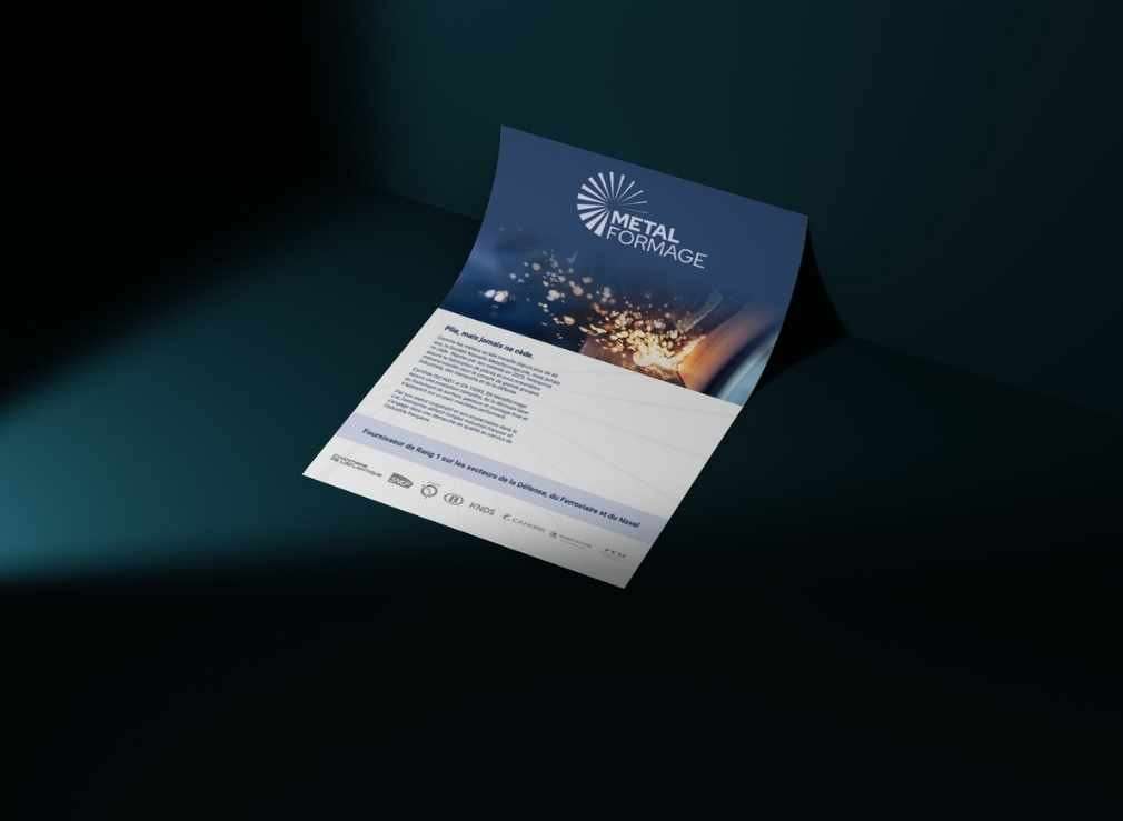 Plaquette commerciale de Metalformage