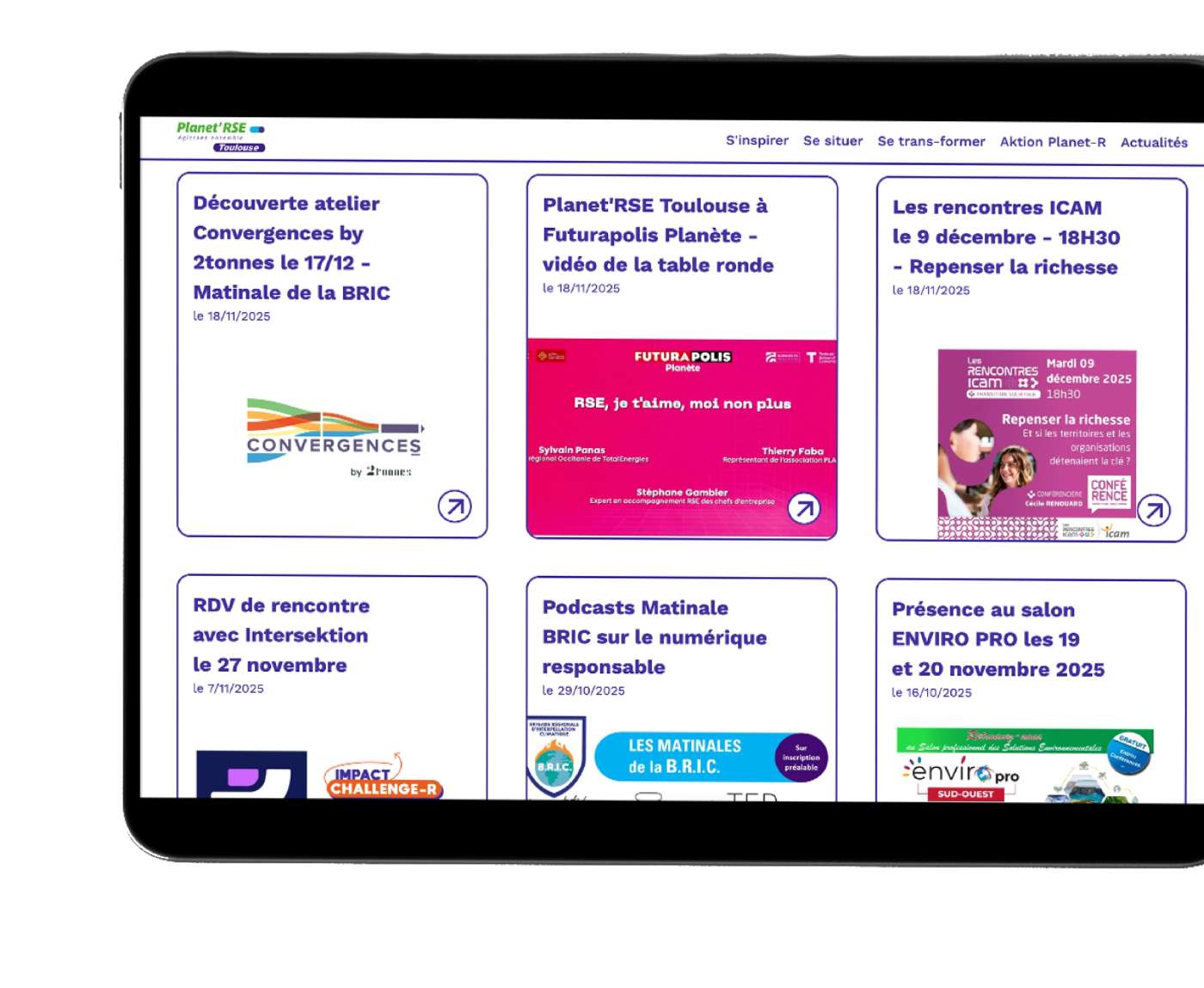 Site internet Planet'RSE