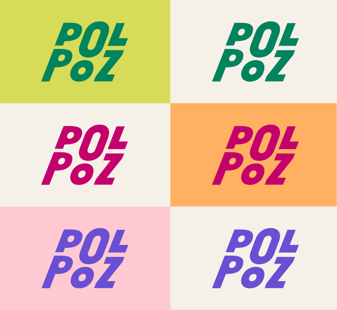 Déclinaison du logo Polpoz 