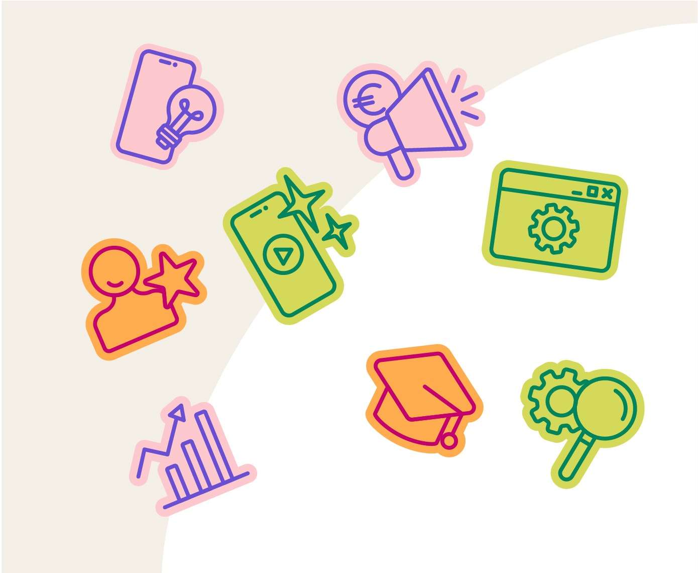 Pictogrammes autour du digital